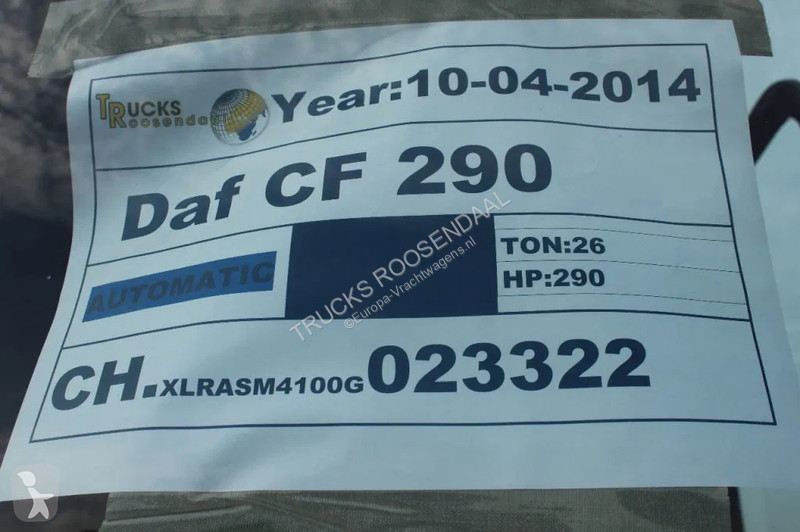 Camion DAF 290 + EURO 6 + MANUAL + BE APK...