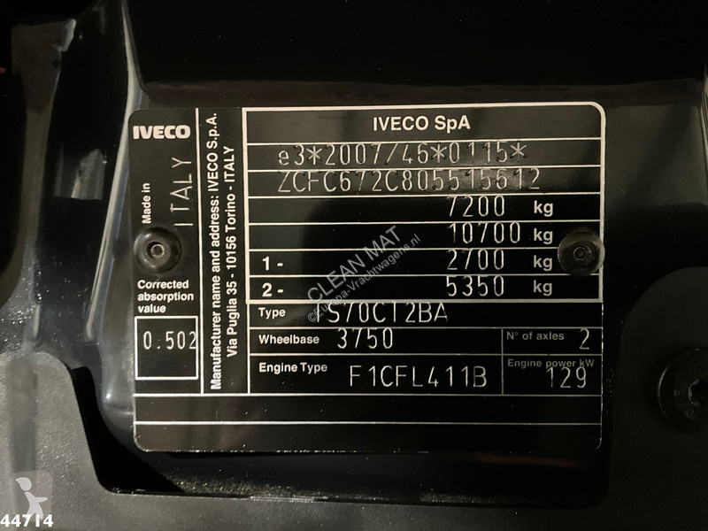 Vrachtwagen Iveco 72C18 HMF laadkraan 3,4...