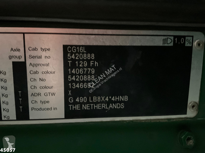 Camion Scania 490 8x4 Euro 6 Hiab 24 Tonmeter...
