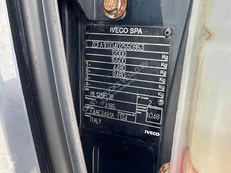 Kamion Iveco EuroCargo 180 Closed Box Saxas 12T...