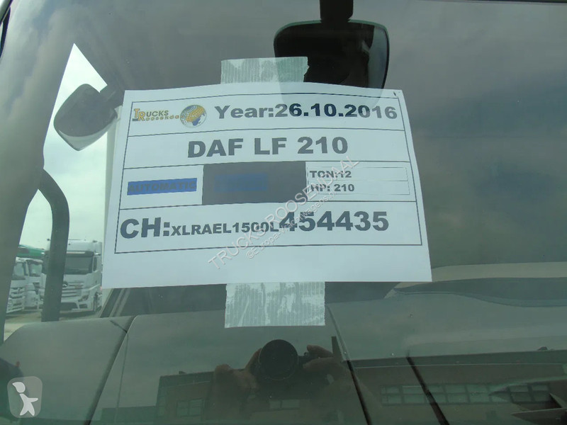 Camion DAF 210 + euro 6 + lift + 3P + 12T