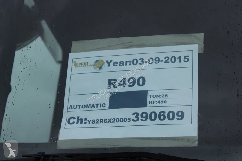Camion Scania R490 + 6X2 + EURO 6 + heating...