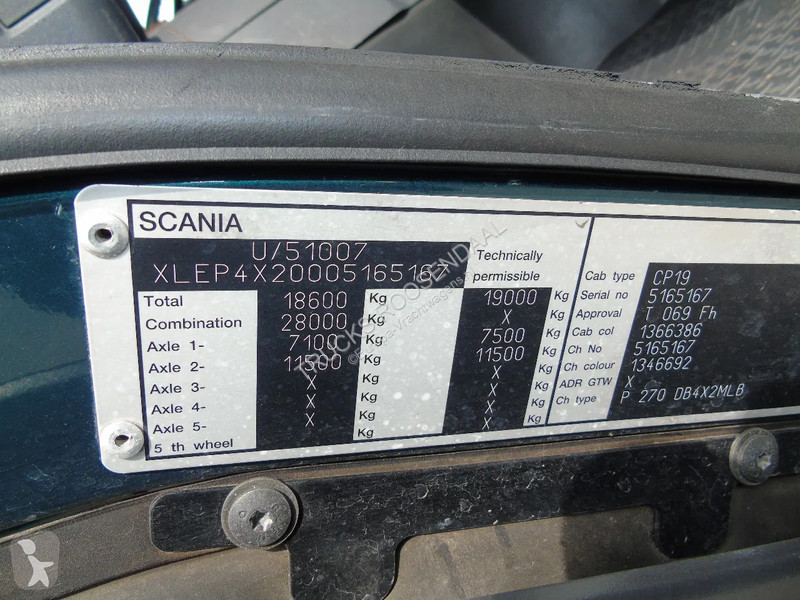 Kamion Scania 270 + manual + hydrolic ramps +...