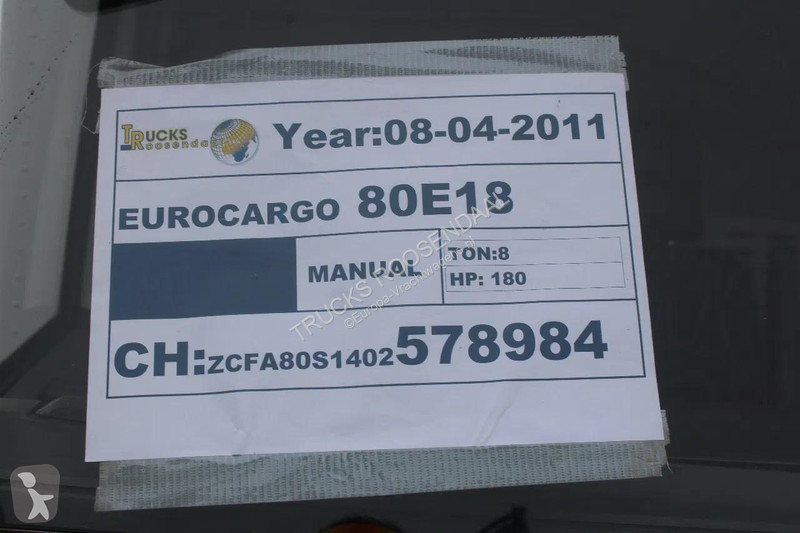 شاحنة Iveco 80E18 + MANUAL + EURO 5