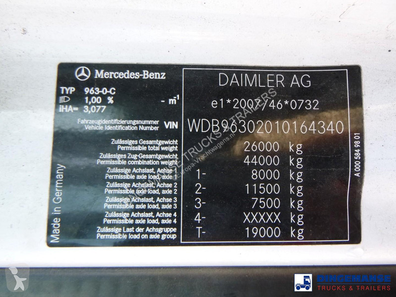 شاحنة Mercedes 2543 6x2 Euro 6 Garnier...