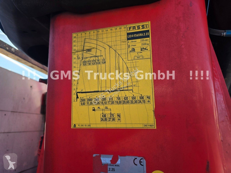 شاحنة MAN TGS / 8X4 / 28m Kran Fassi 365 + Flyjib