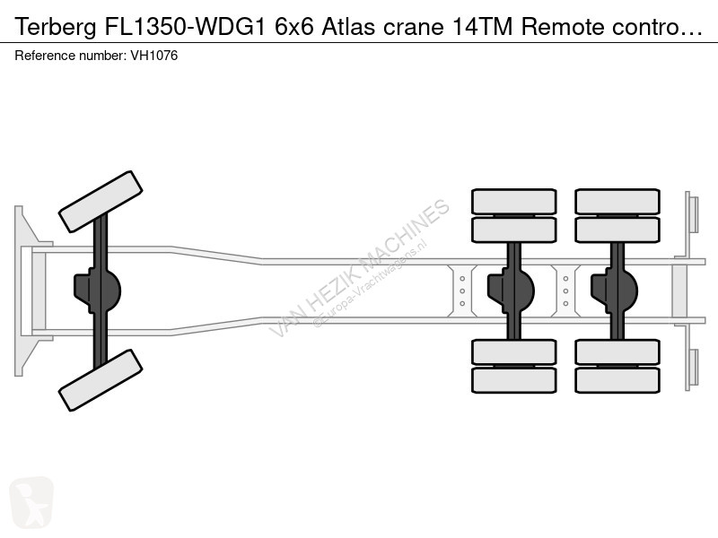 شاحنة Terberg FL1350-WDG1 6x6 Atlas crane 14TM...