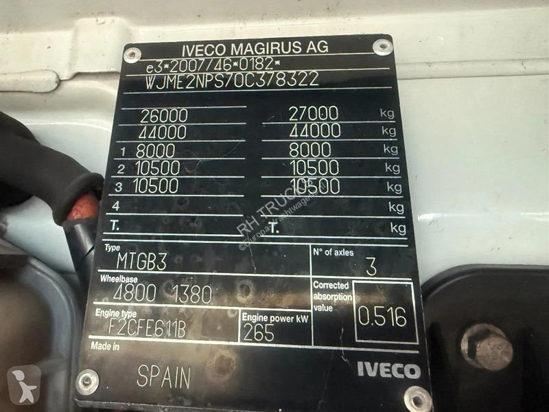 شاحنة Iveco 360 6X4 EURO 6 - PALFINGER PK20001...