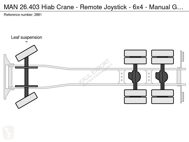 شاحنة MAN Hiab Crane - Remote Joystick - 6x4 -...