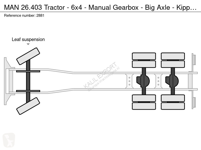 شاحنة MAN Tractor - 6x4 - Manual Gearbox - Big...