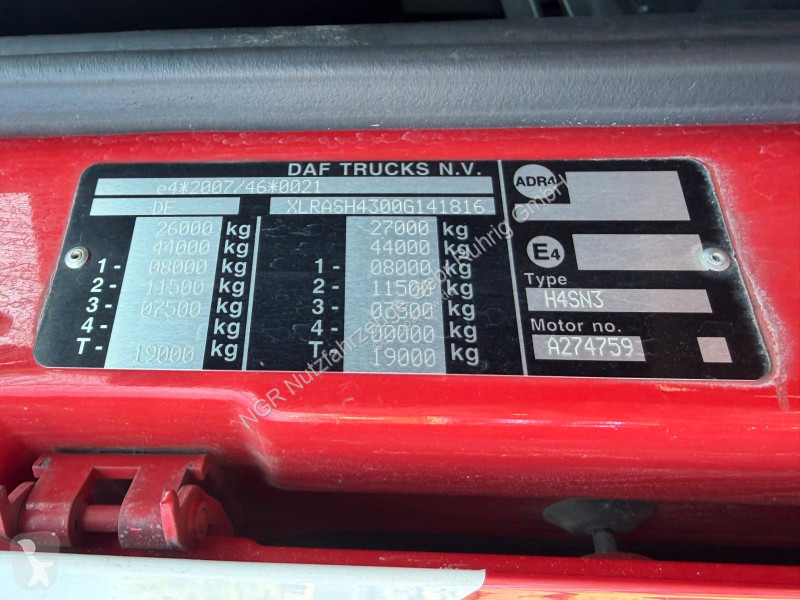 شاحنة DAF 6x2 | PK 18002 EH | Retarder | FUNK