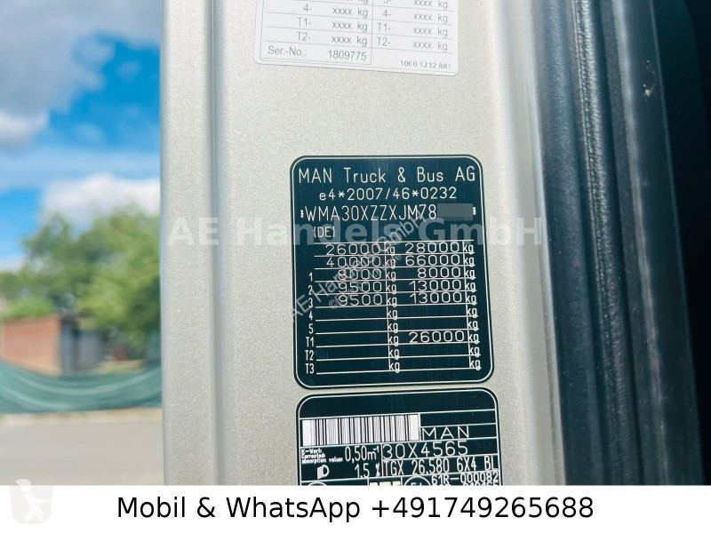 Vrachtwagen MAN 26.580 BL 6x4...
