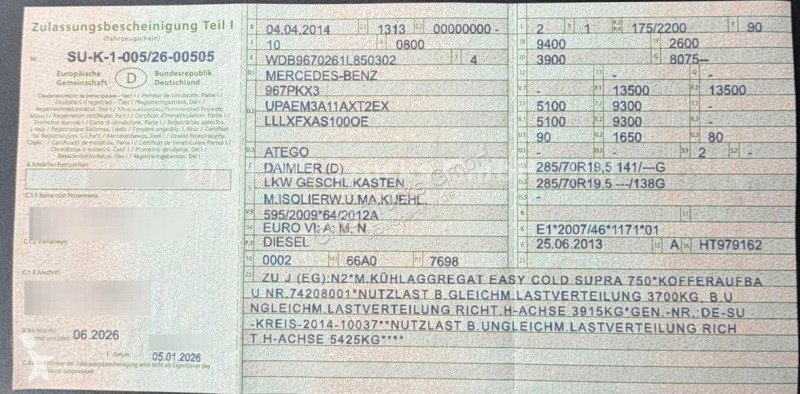Mercedes 1324 / TK -25 Lemberet / load 5,5ton...