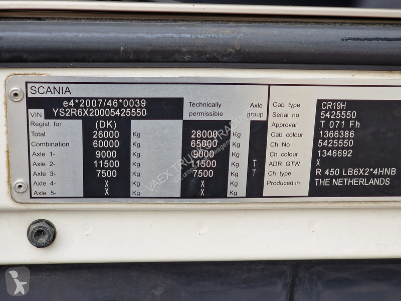 Camion Scania R450 Highline 6x2*4 - Tautliner -...