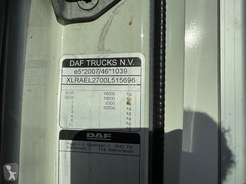 Camion DAF 290 4X2 EURO 6 - REAR DOORS DAMAGED