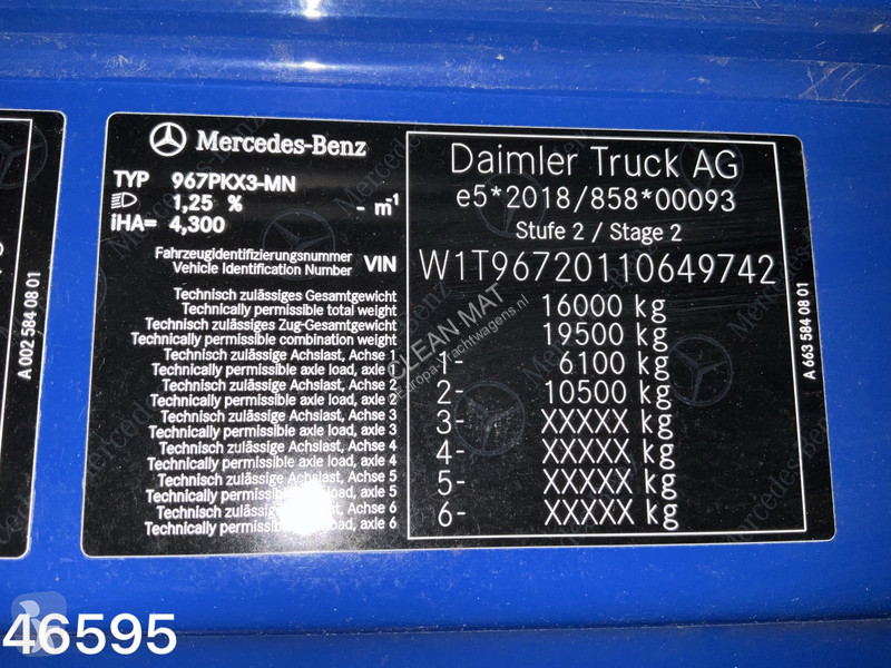Camión Mercedes 1524 Euro 6 Atlas 10 Tonmeter...