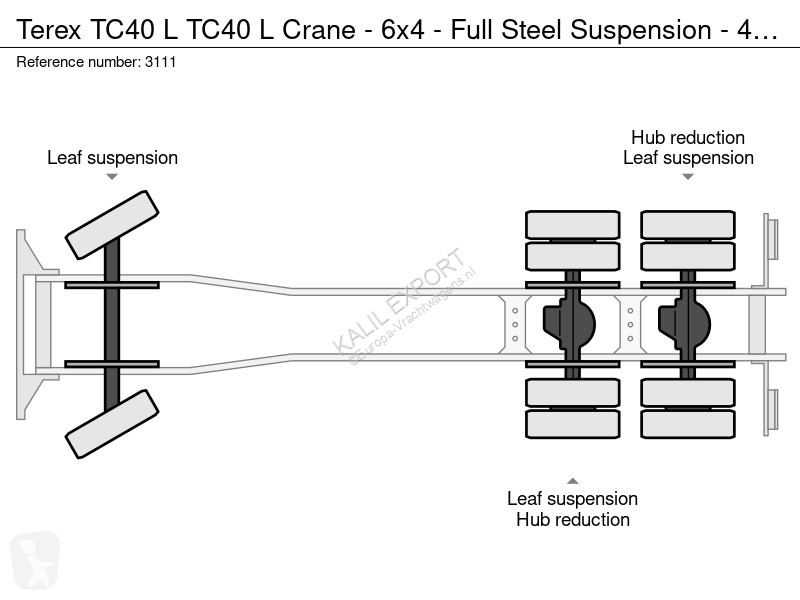 Terex TC40 L TC40 L Crane - 6x4 - Full Steel...