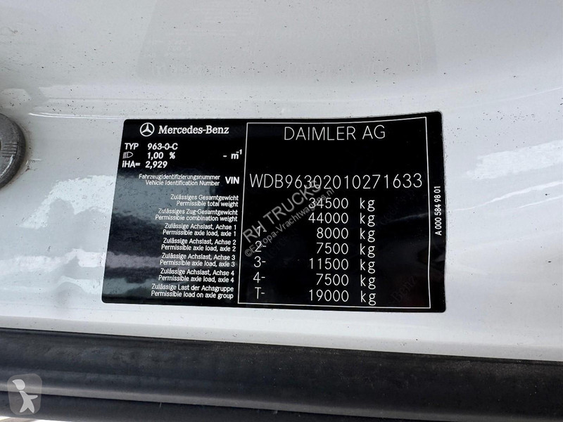 Teherautó Mercedes 3553 8X2 EURO 6 + HYVA...