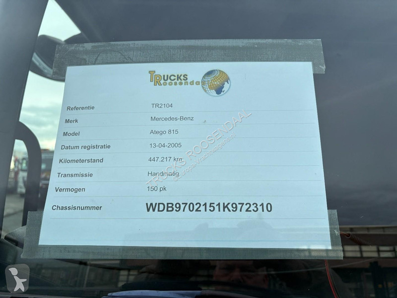 Vrachtwagen Mercedes 815 + MANUAL + spring