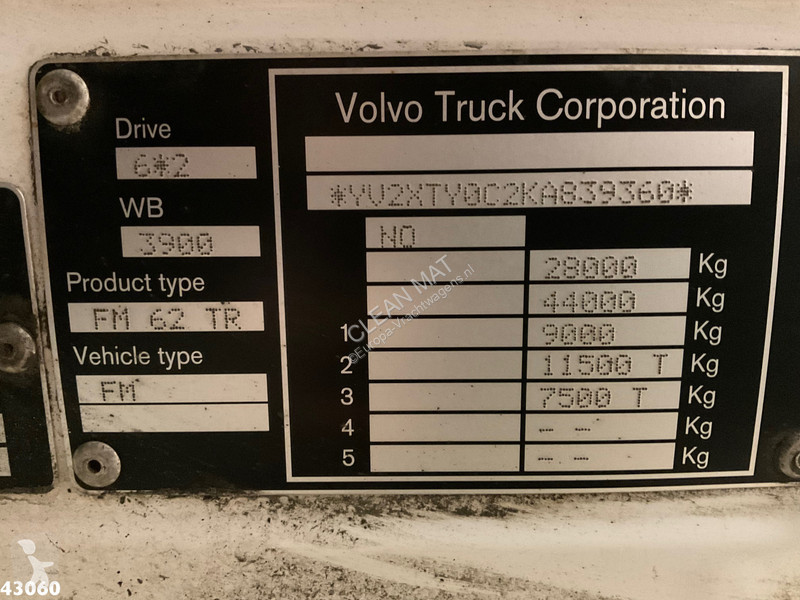 Kamion Volvo FM  Effer 26 Tonmeter laadkraan...
