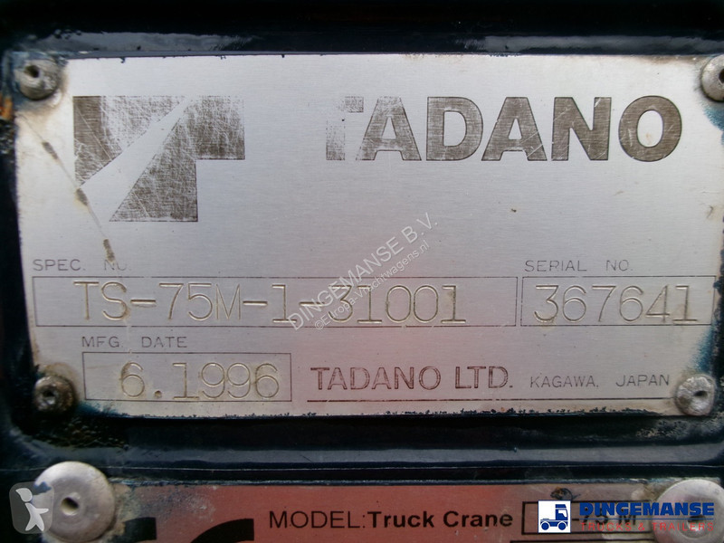 Camión DAF 45150 RHD Tadano TS-75 M crane 8 t