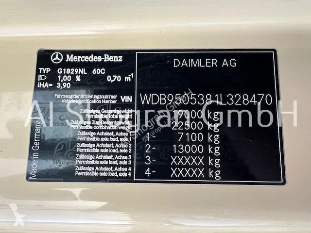 Camion Mercedes 1829 4x2/ Pritsche + Plane/Euro 4