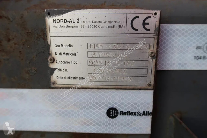 Kamion Scania R143-420 V8 Hiab 330-5 - JIB 90