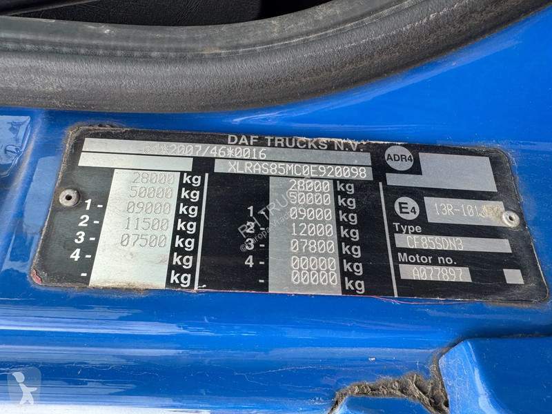 Kamion DAF 6X2 - EURO 5 + VDL HOOK + LIFT AXLE...