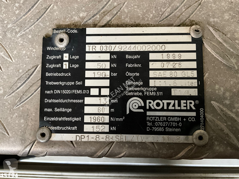 Camión DAF FA 75290 Hiab 11 Tonmeter laadkraan...