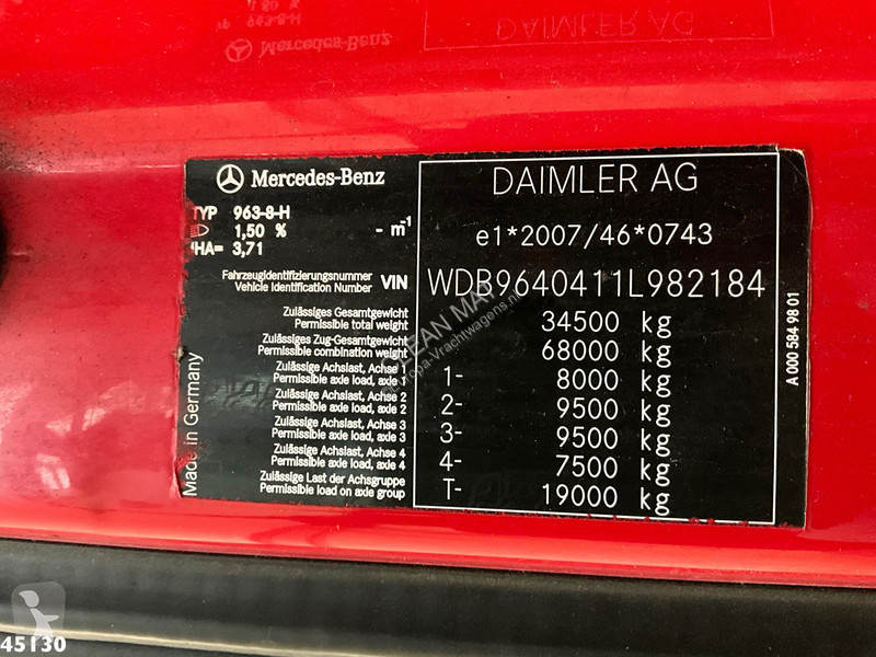 Camion Mercedes 3263 8x4 Hiab 37 Tonmeter...