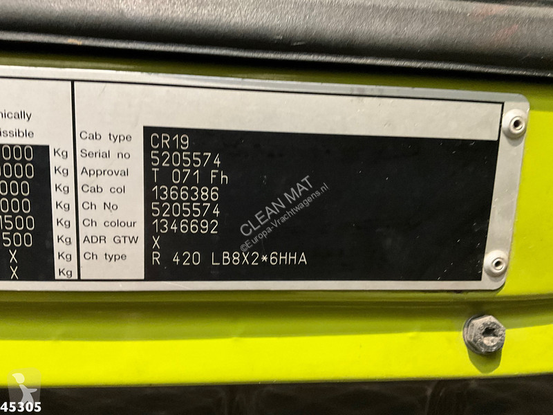 Camion Scania 8x2 manual Palfinger 85 Tonmeter...