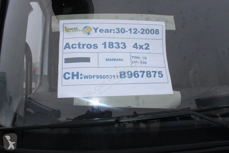 Vrachtwagen Mercedes 1833 + tipper + manual