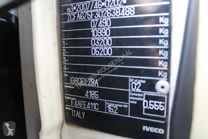 Kamion Iveco 75E21 + euro 6 + manual + 7.5t