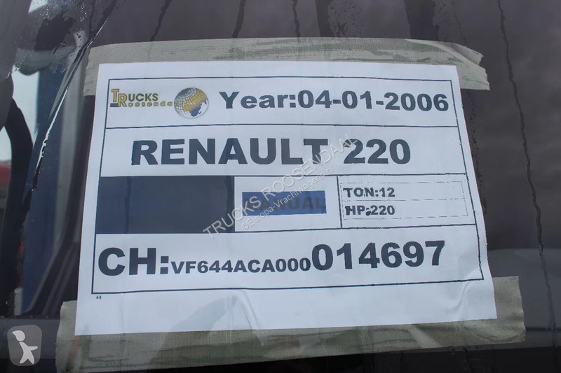 Kamion Renault 220 + MANUAL + LIFT + 12T