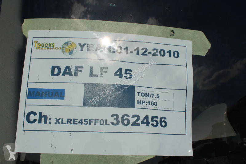 Kamion DAF 160 + EURO 5 + 7.5T