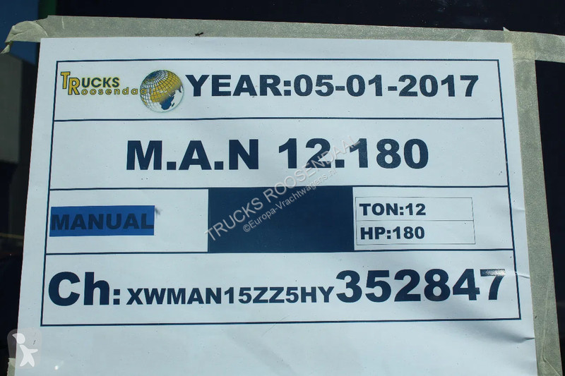 Kamion MAN 12.180 + EURO 6 + LIFT + CAMERA