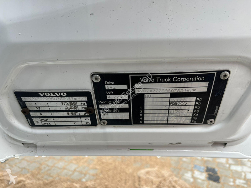 Kamion Volvo 6x2 RETARDER BOX L=7672
