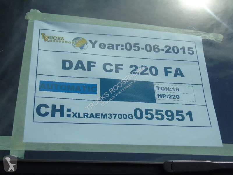 شاحنة DAF 220 + CARRIER + EURO 6 + LIFT