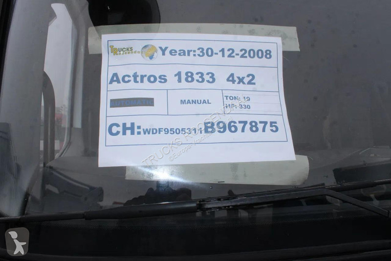 شاحنة Mercedes 1833 + Open cargo bed + manual