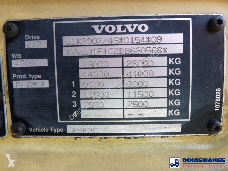 Lastbil Volvo 6x2 Euro 5 AJK container hook 20t