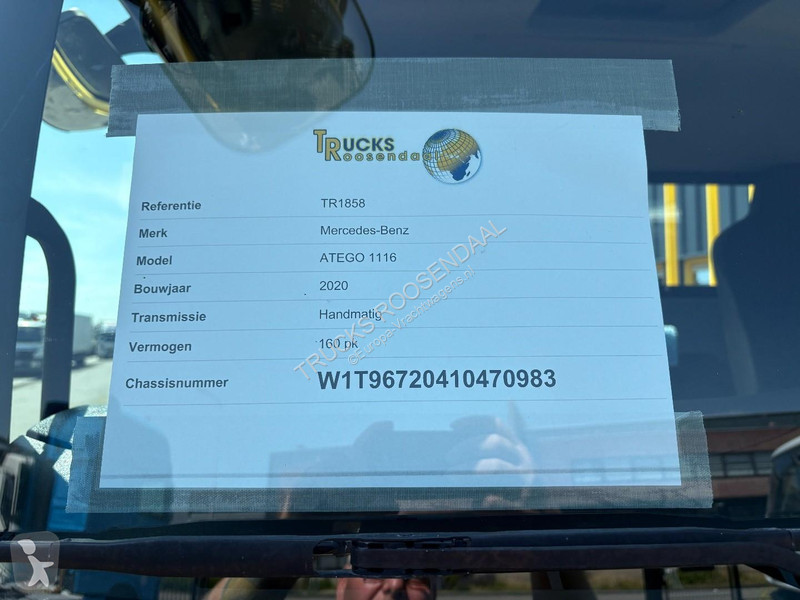 شاحنة Mercedes ATEGO 1116 + 11,610 km + EURO 6