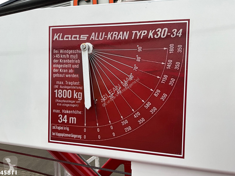 شاحنة DAF CF 220 Klaas 34 meter Dachdeckerkran