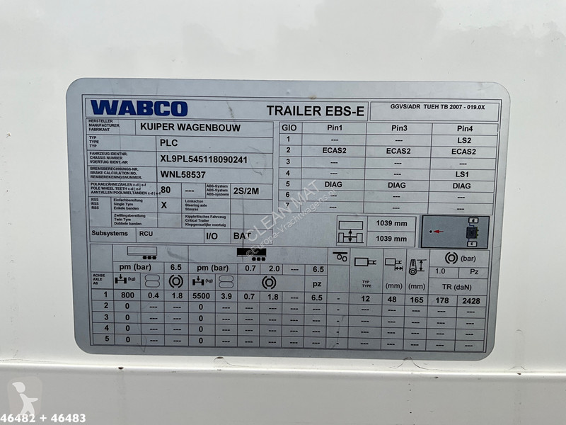 شاحنة Iveco 50C21 + Kuiper KPRO54 gesloten...