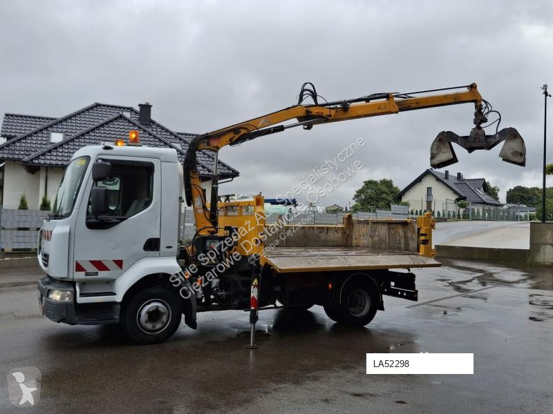 Camión Renault HDS Wagen Kran Wywrotka