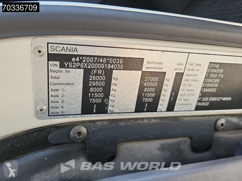 Kamion Scania P320 P 6X2 3000kg adebordwand...