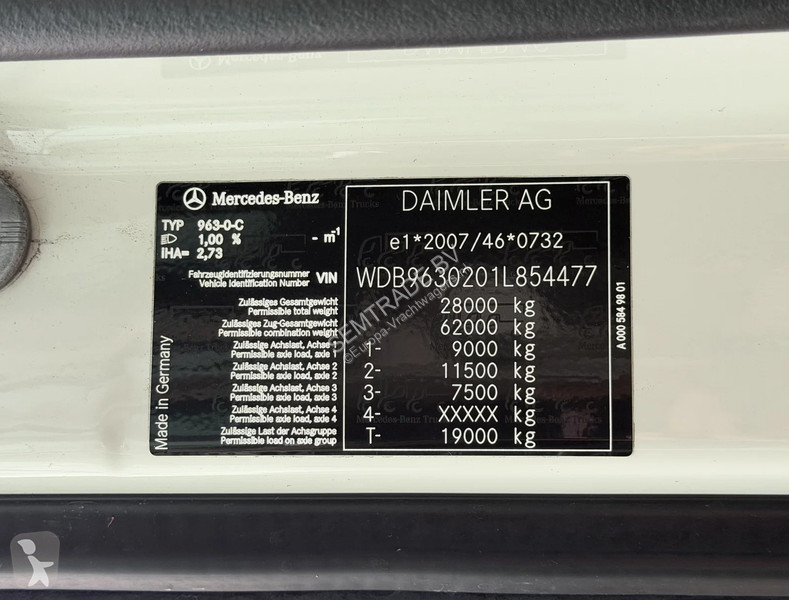 شاحنة Mercedes 2842 EURO 6 ISOLATED BOX CARRIER...