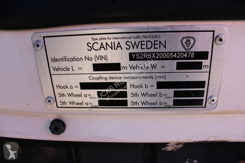 Kamion Scania + Euro 6 + Hook system + 6x2 +...