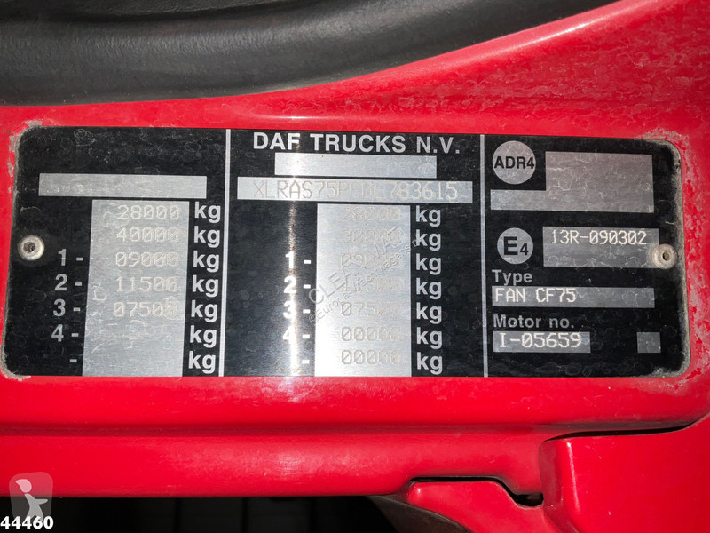 Camion DAF FAN CF 250 Euro 5 Palfinger 27...
