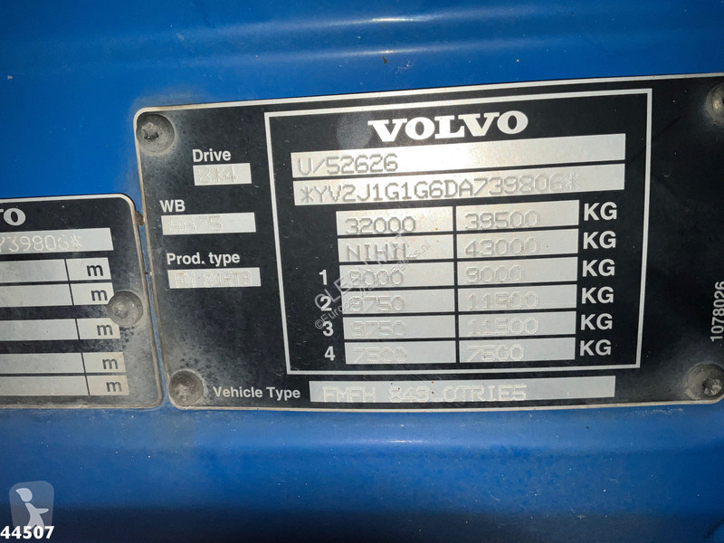 Kamion Volvo 450 8x4 Hiab 63 Tonmeter laadkraan...