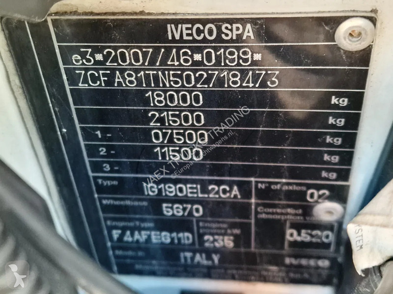 Kamion Iveco EuroCargo 180 320 Frigo Carrier...